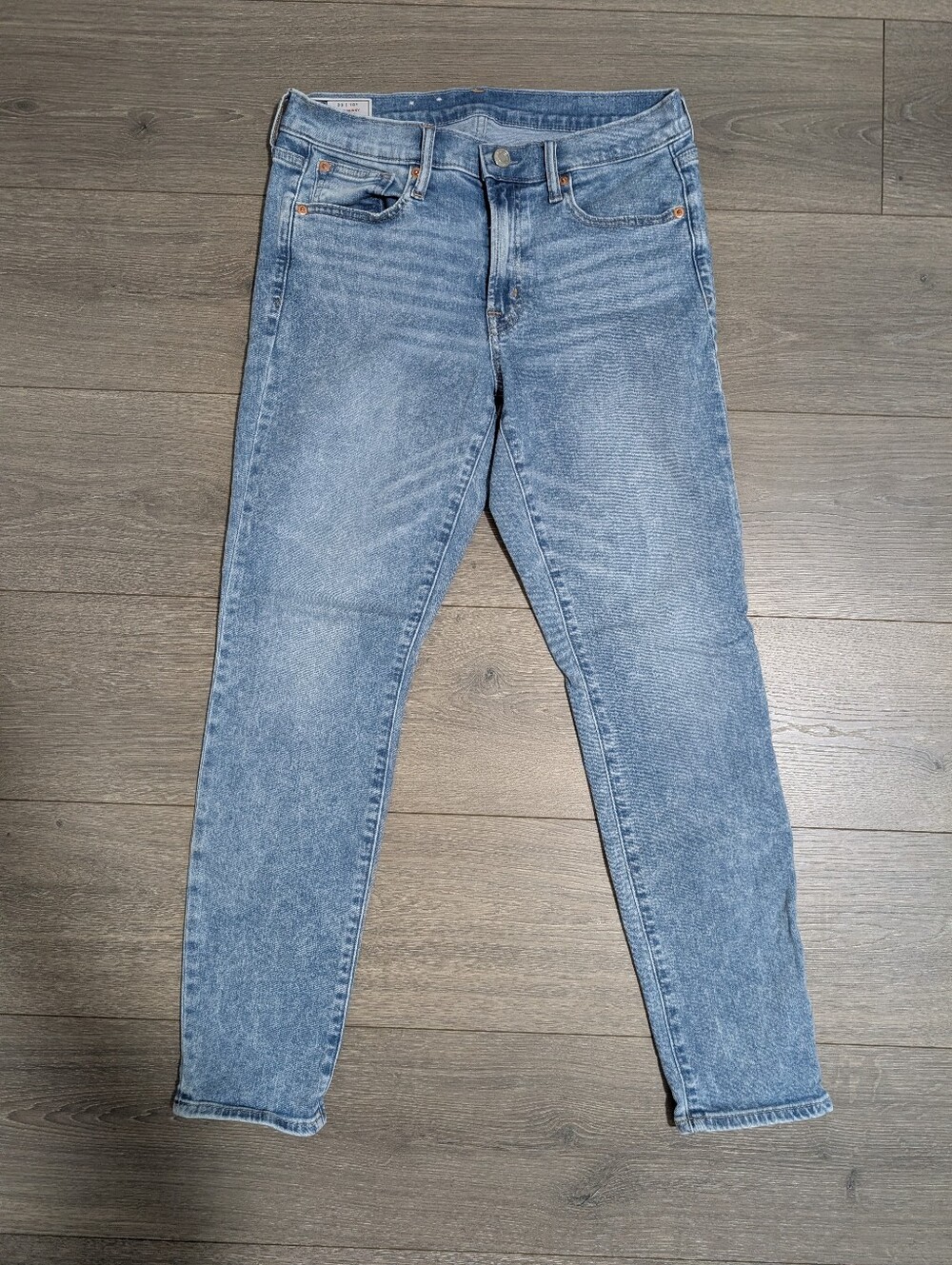 EUC•Gap True Skinny Mid Rise 5 Pocket Stretch Jeans Light Wash Size 30/10R 👖
